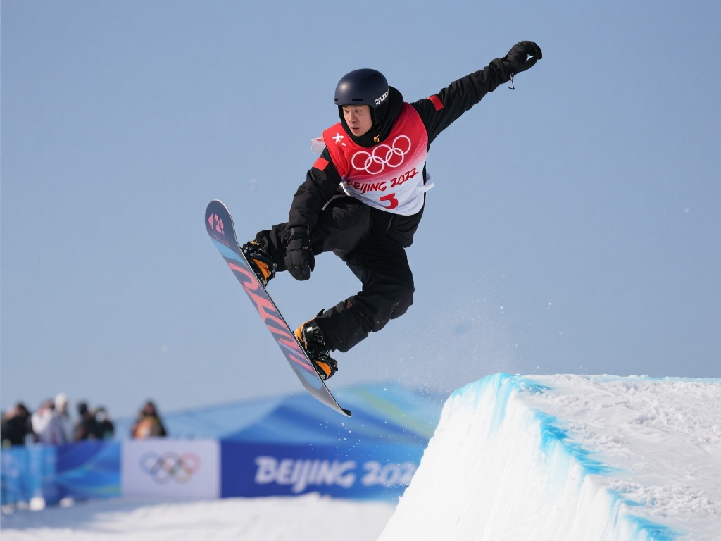 杨文龙勇夺单板滑雪男子大跳台第八名