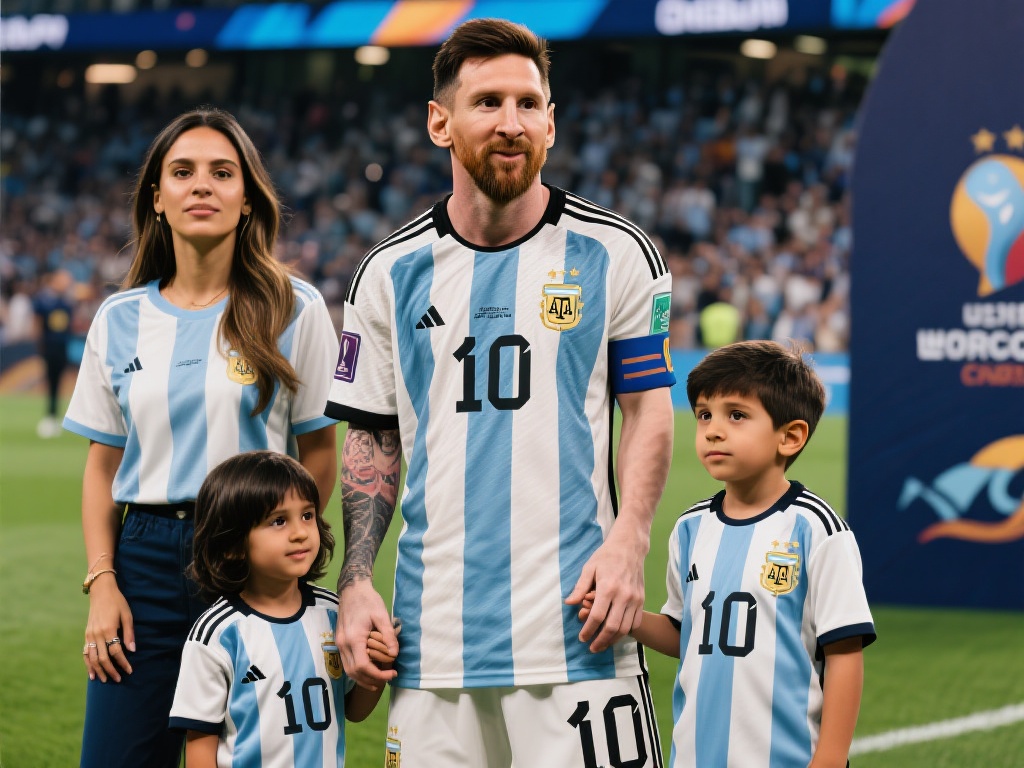 安东内拉携孩子助阵世俱杯,身穿10号球衣观战梅西 梅西10号球衣的深远意义
球迷们熟悉的