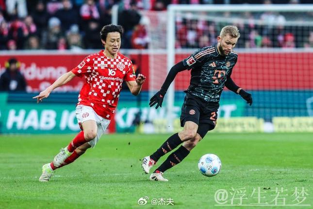 萨内左脚爆射破门 助拜仁完成反超